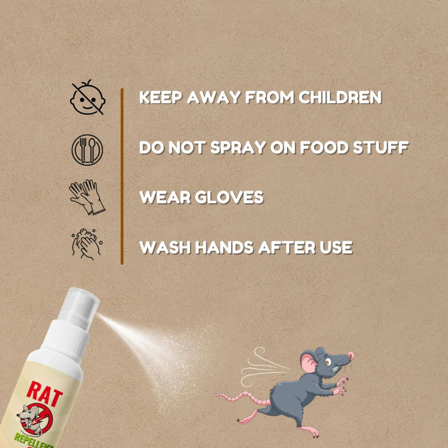 Rat Repellent Spray 50ML (Pack of 3)